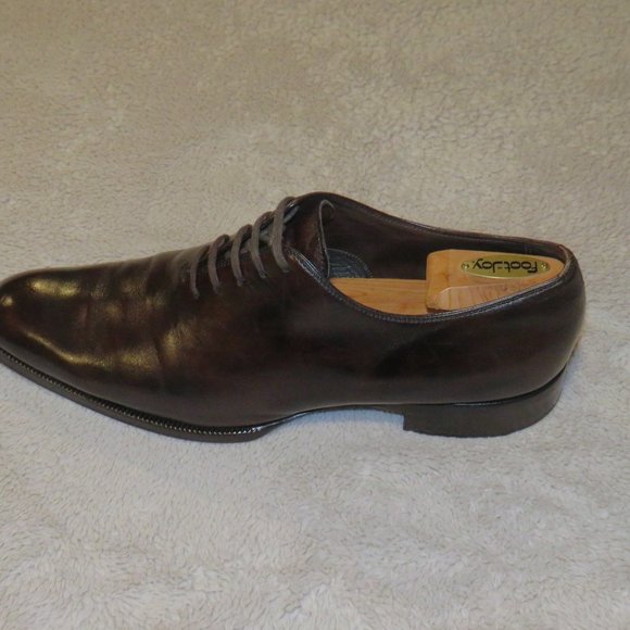 Tom Ford Brown Antiqued Whole Cut One Piece Oxfords 11TT main image 10